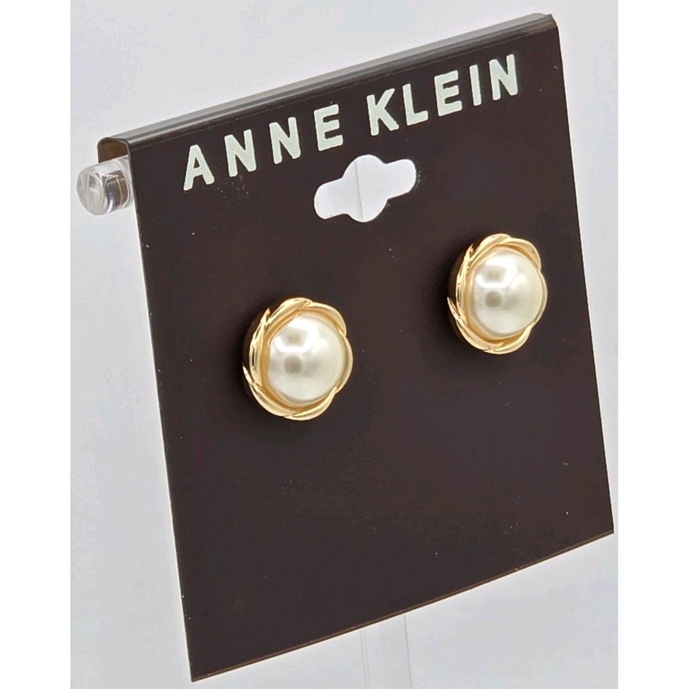 NEW Anne Klein Small Twisted Stud Earrings